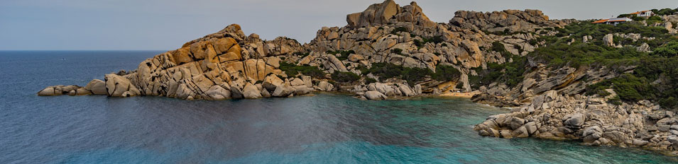 Corsican camping landscape