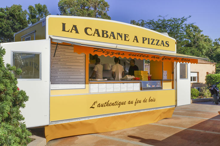 cabane a pizza camping Corse