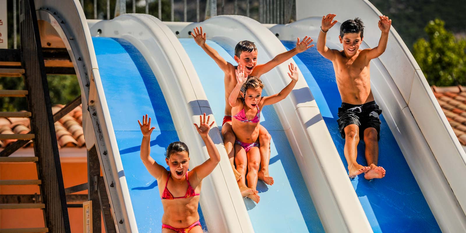 water park in Corsican camping