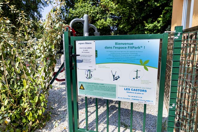 fitness area camping Corsica