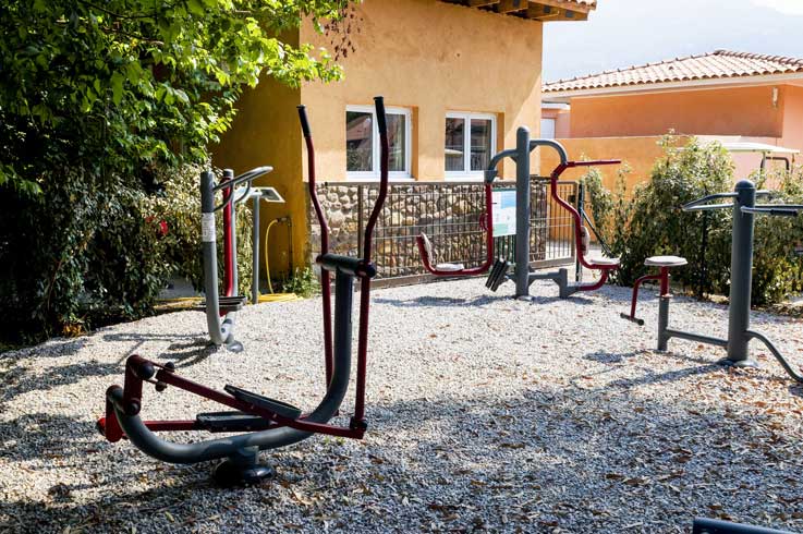 sport at Corsican campsite