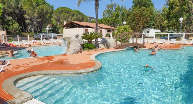 view from above water park